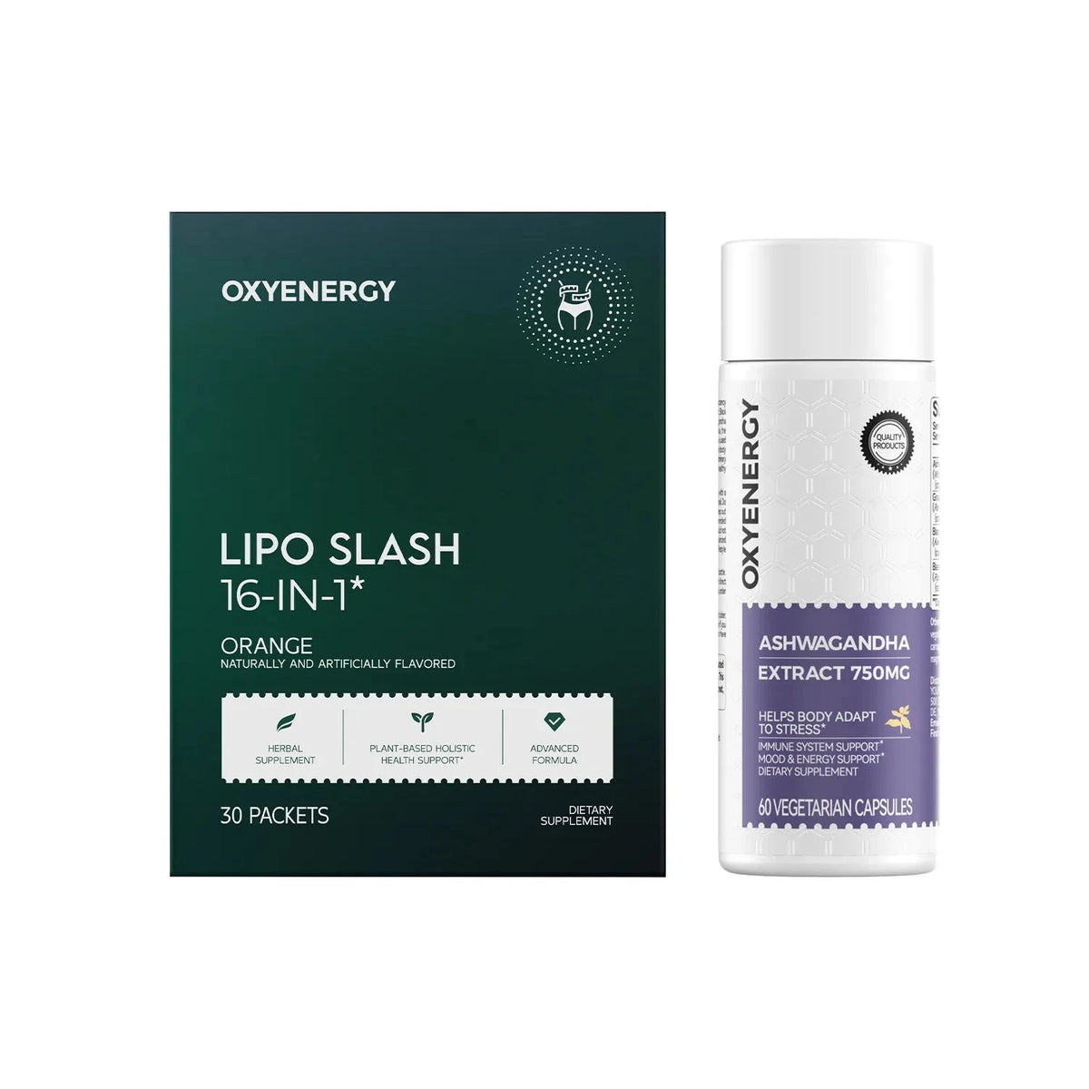 OxyEnergy LIPO Slash 16-in-1 GLP-1 Weight Management Packets, 30 Packets - Oxyenergy.us