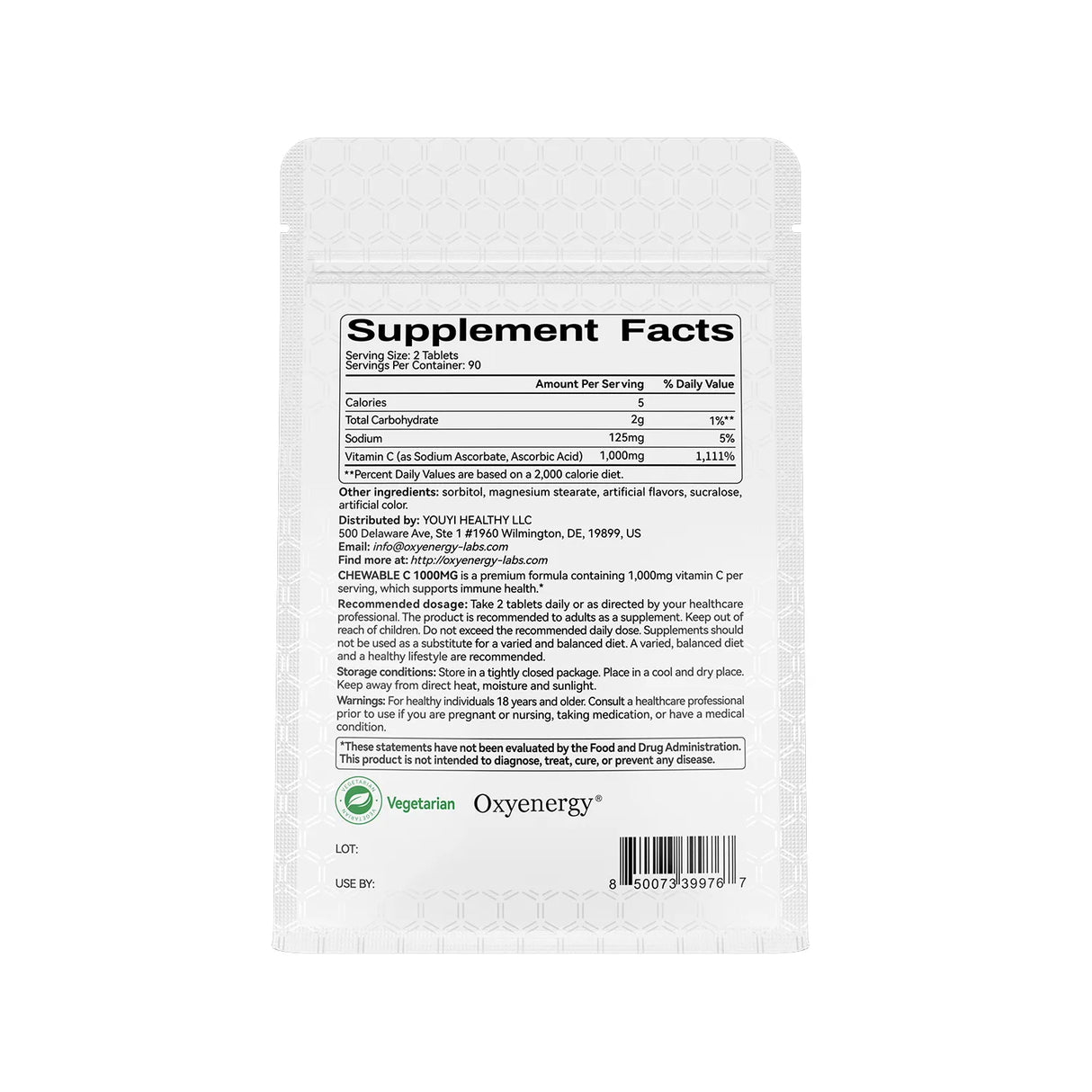 CHEWABLE C 1000MG