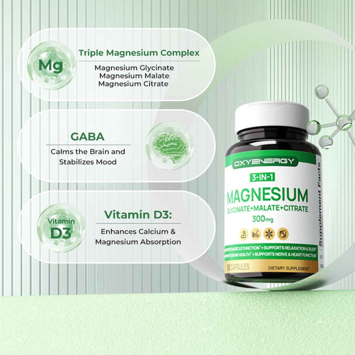 OXYENERGY Triple Magnesium Complex Supplement - Oxyenergy.us