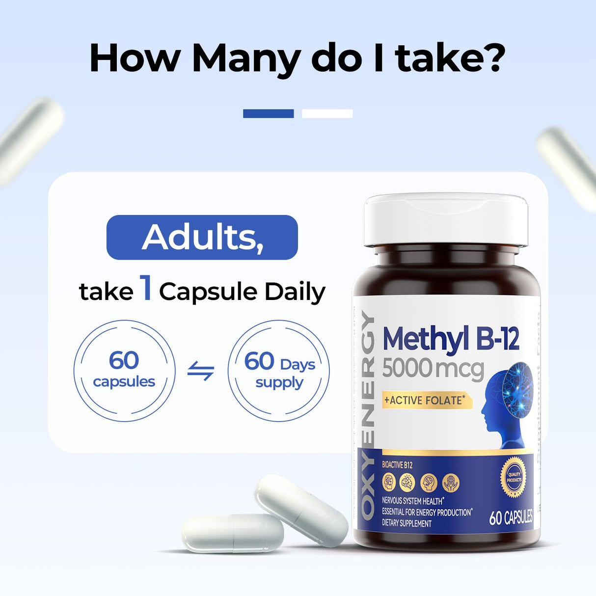 OxyEnergy Methyl Vitamin B12 5000mcg