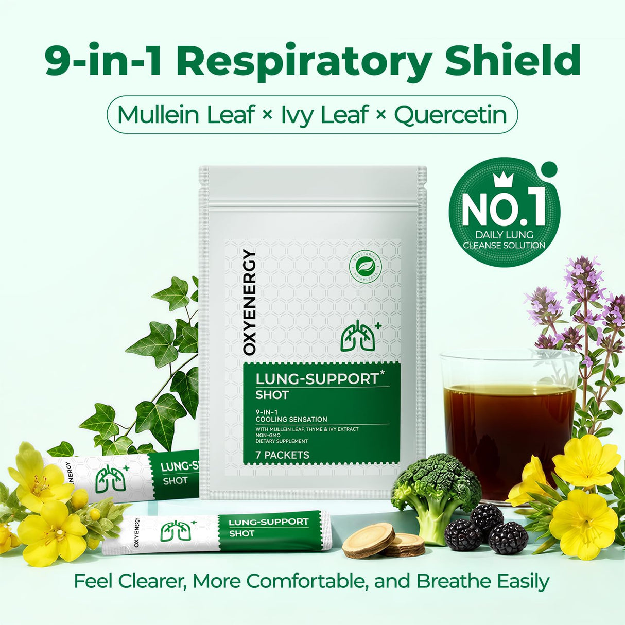 OxyEnergy Mullein Leaf Extract for Lungs
