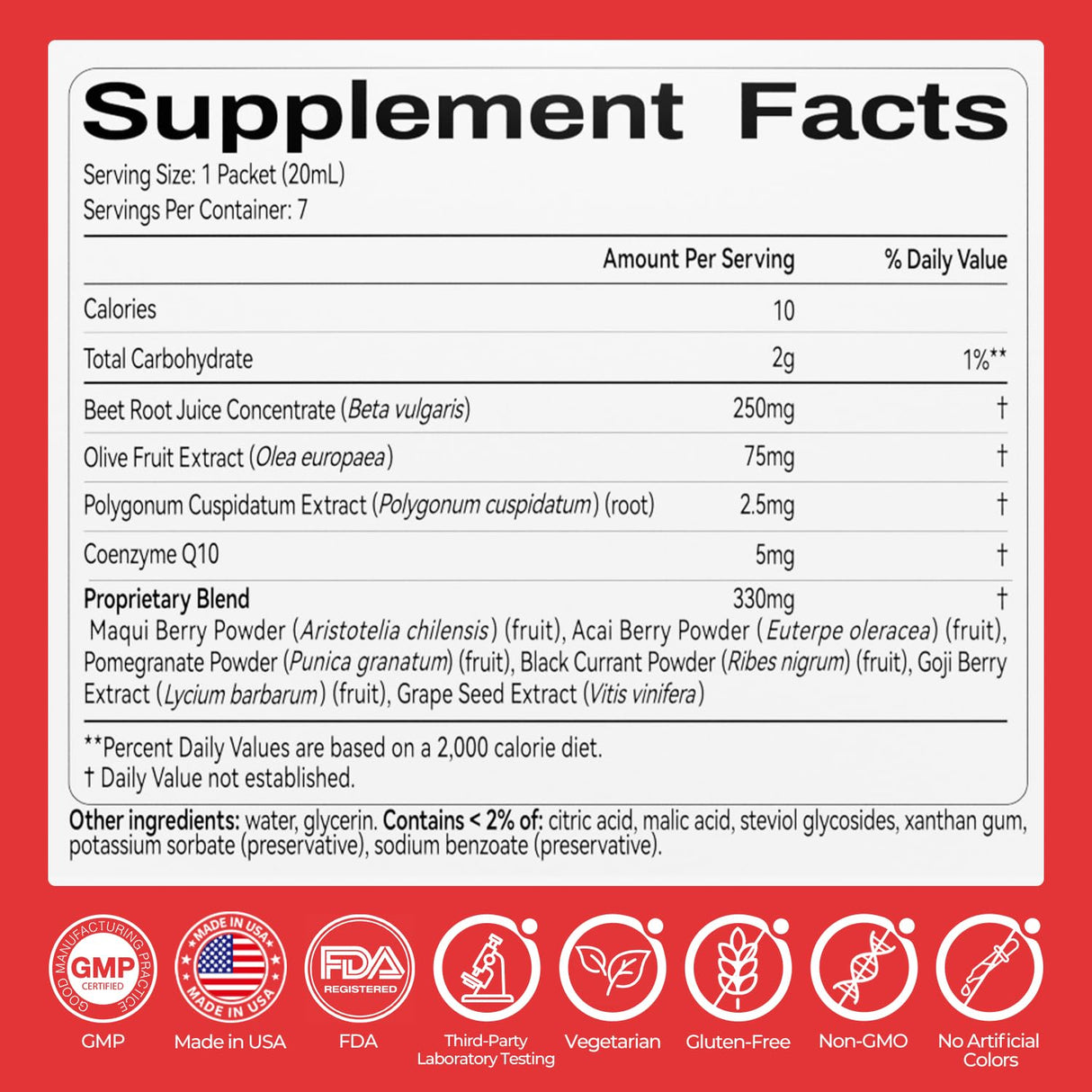 OxyEnergy Heart & Vascular & Blood Pressure Health Liquid Supplement
