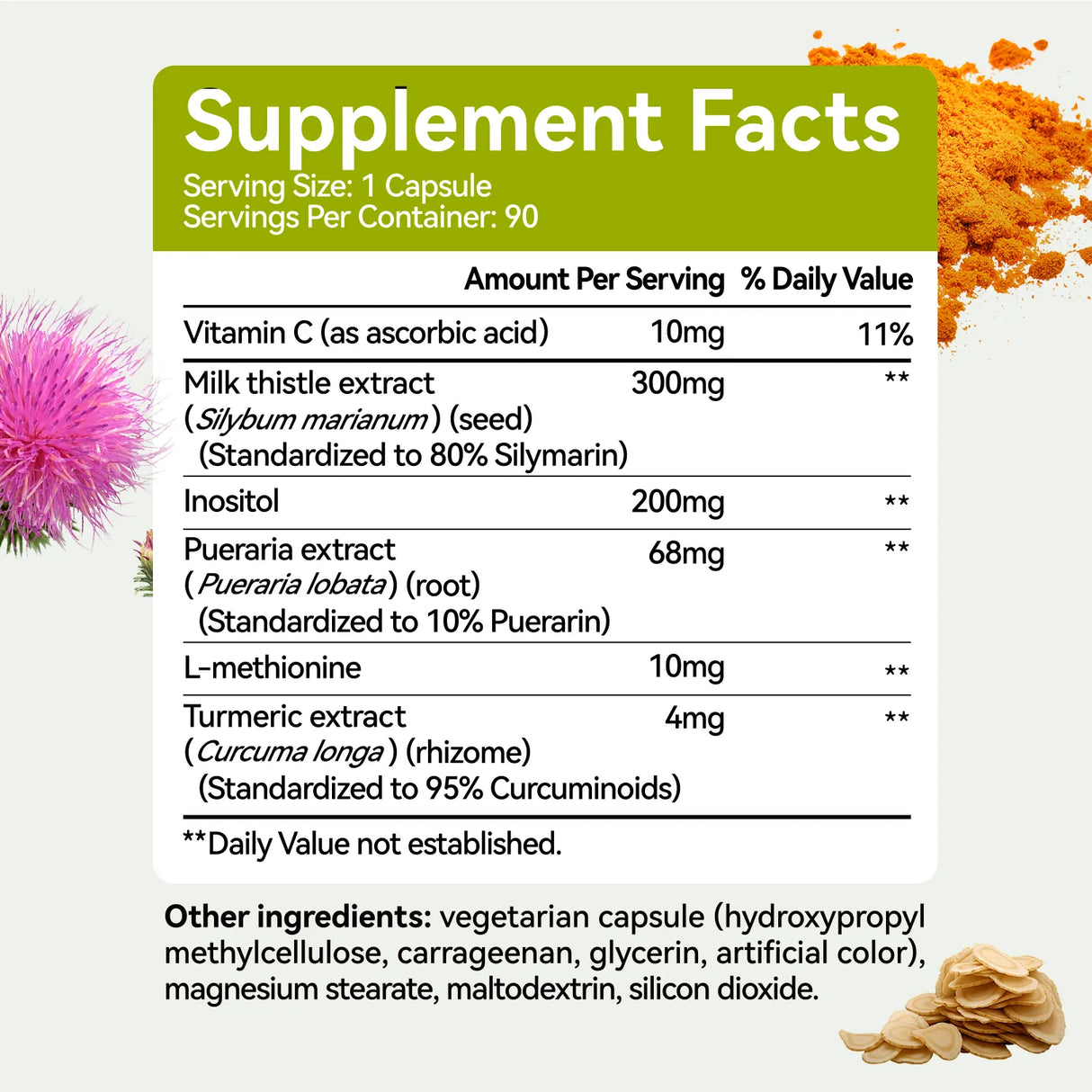 MILK THISTLE 90 CAPSULES - Purification & Detoxification