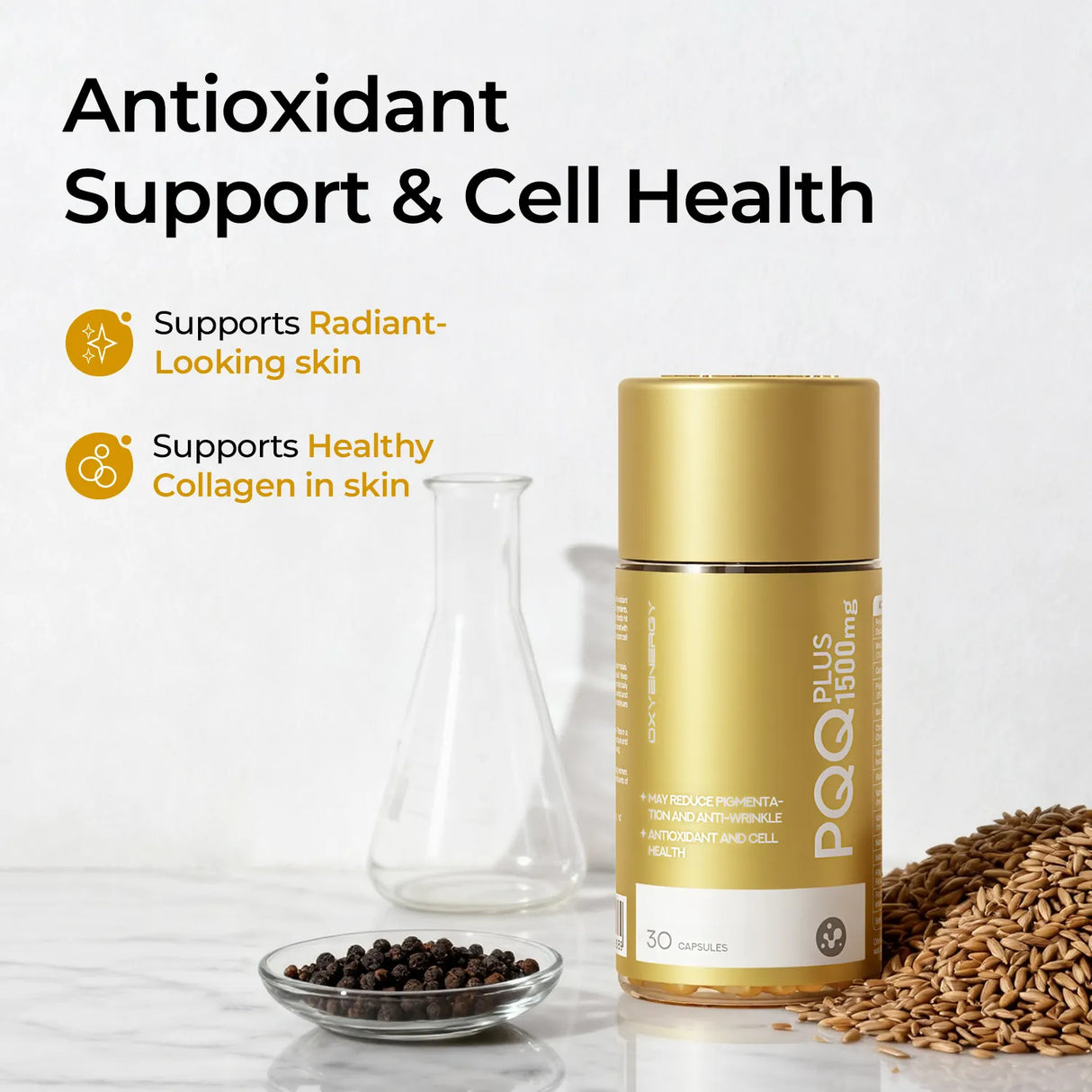 PQQ Plus 1500mg - Antioxidant & Skin Wellness Support