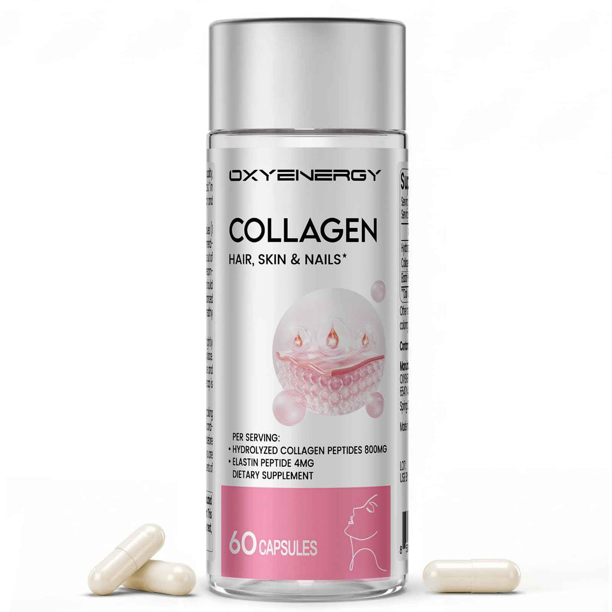 OxyEnergy Collagen Peptides Capsules for Women - Oxyenergy.us