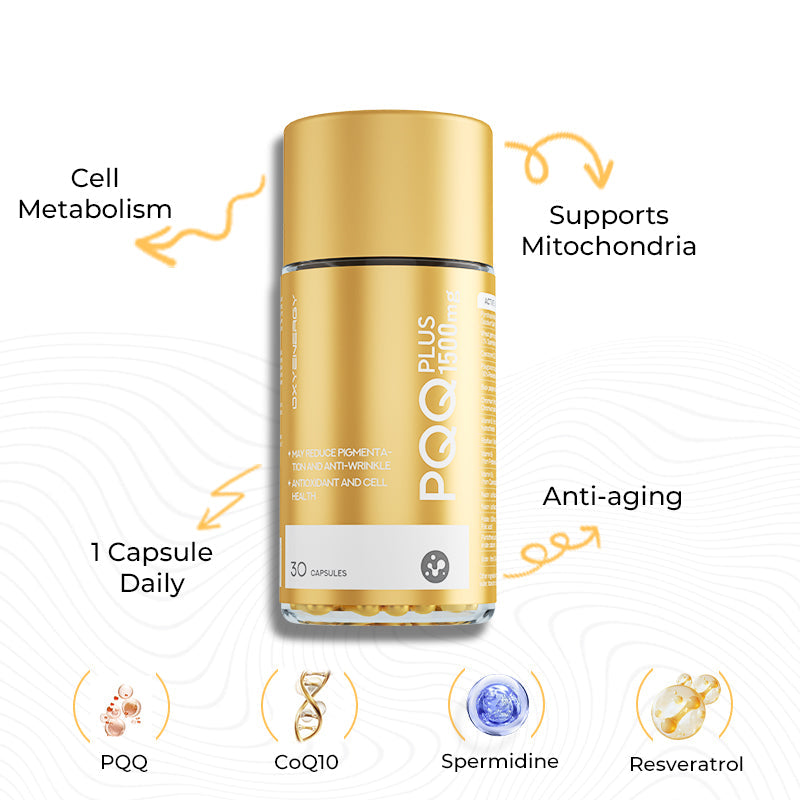 PQQ Plus 1500mg - Antioxidant & Skin Wellness Support