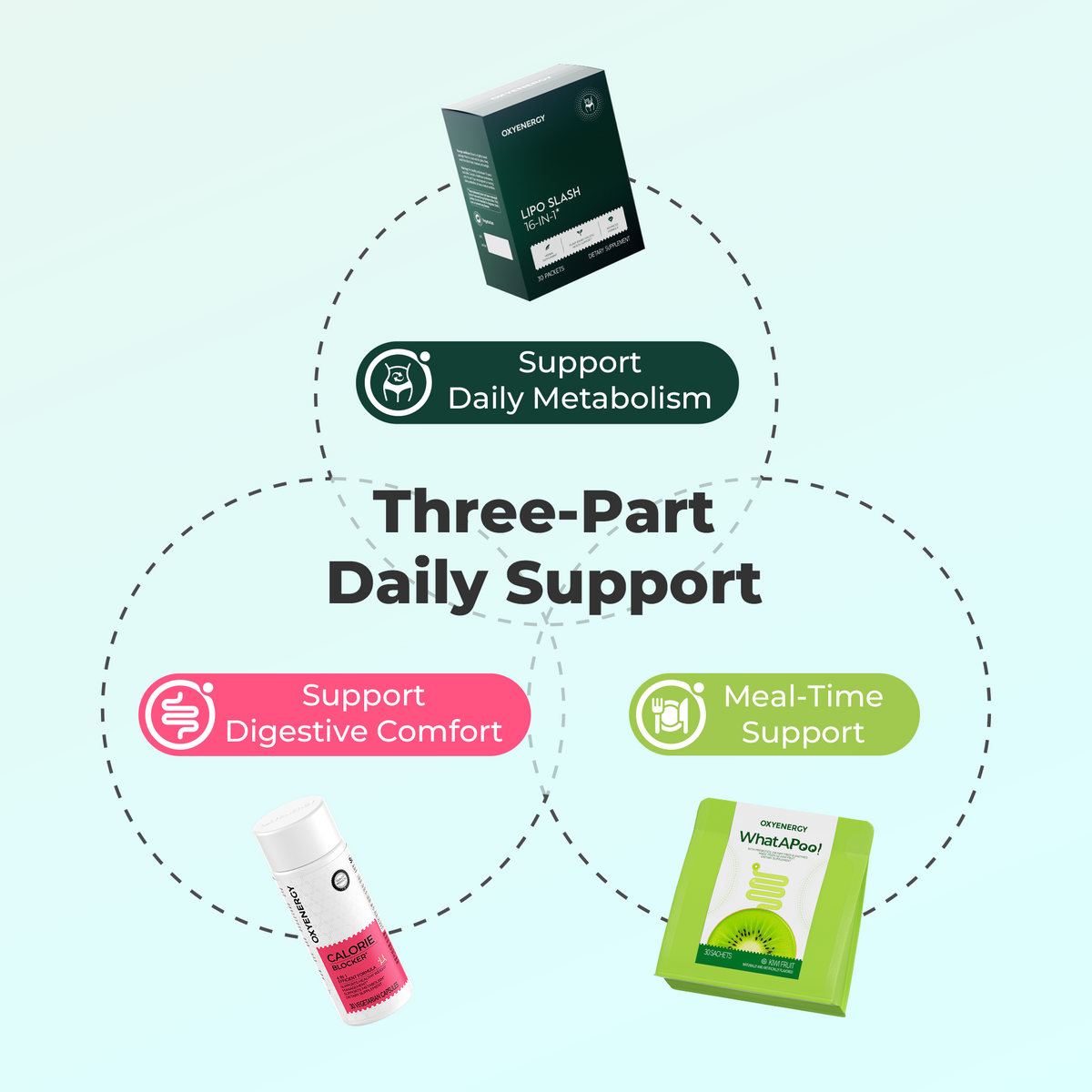 OXYENERGY Metabolism + Gut Complete Bundle