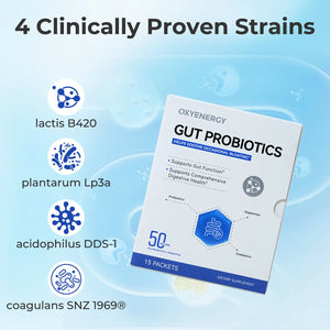 Gut Probiotics - Helps Soothe Occasional Bloating - Oxyenergy.us
