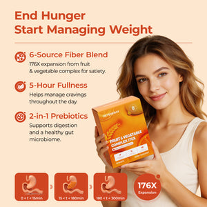 5-Box Bundle — OxyEnergy Hunger Control Fiber Drink Mix, 3g, 150 Packets - Oxyenergy.us
