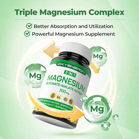 OXYENERGY Triple Magnesium Complex Supplement - Oxyenergy.us