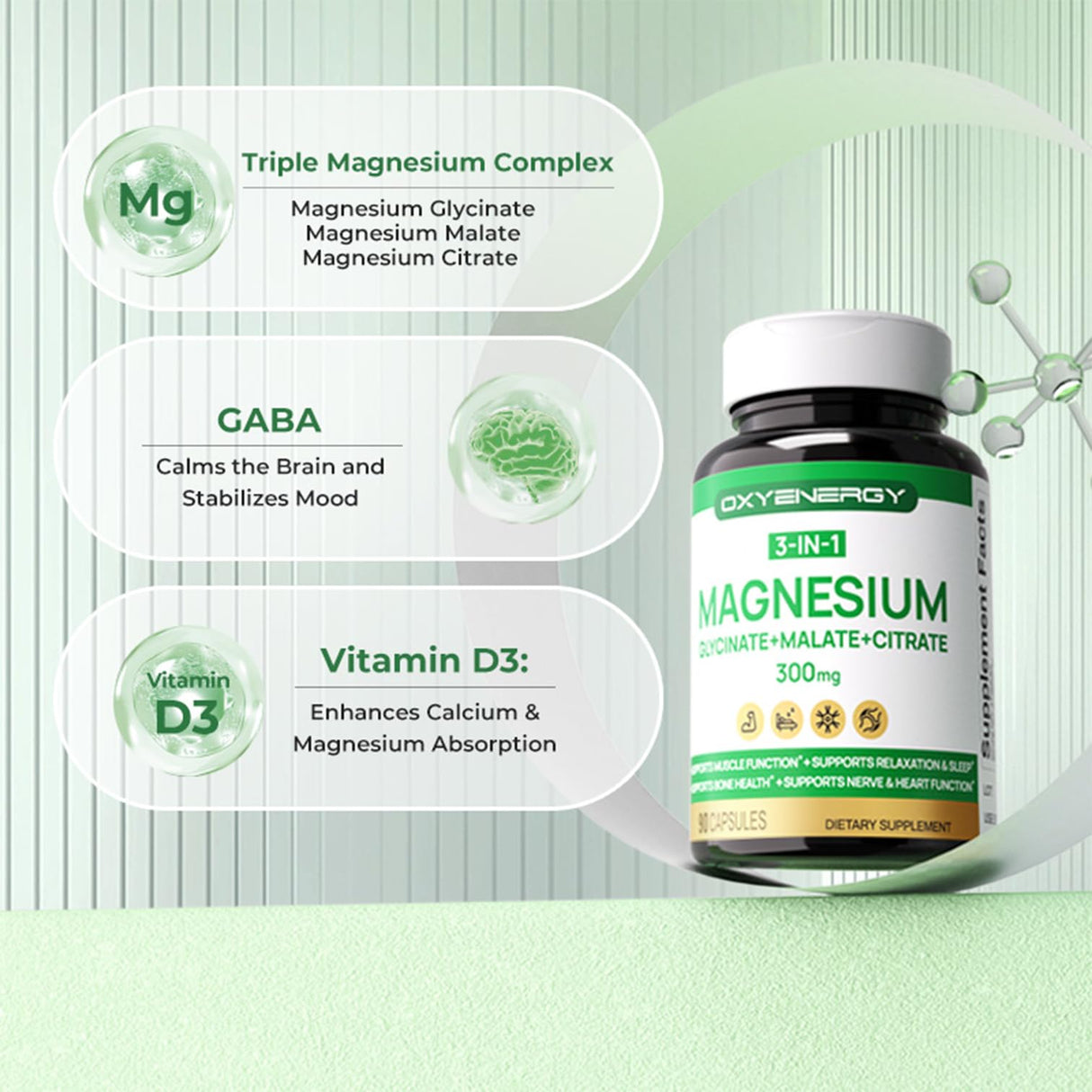OXYENERGY Triple Magnesium Complex Supplement