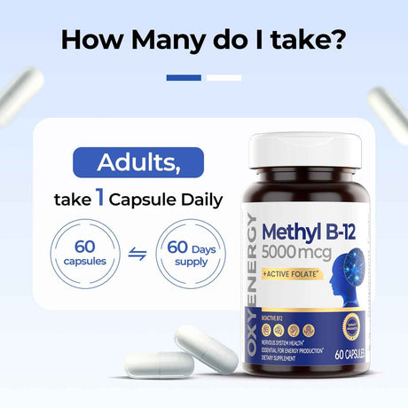 OxyEnergy Methyl Vitamin B12 5000mcg - Oxyenergy.us