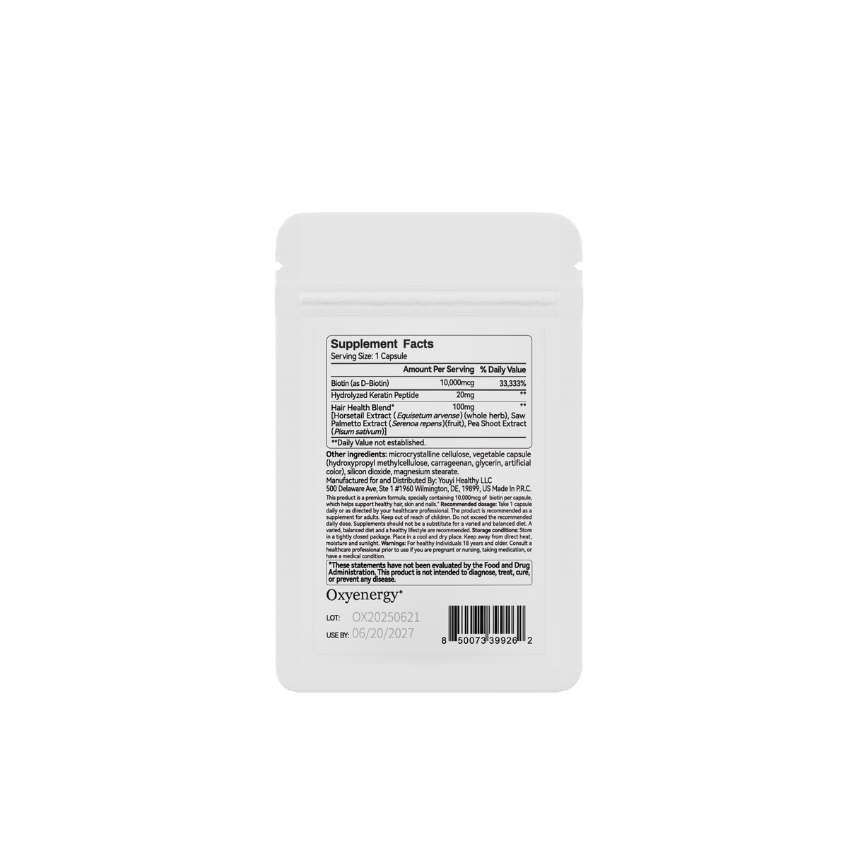 BIOTIN Sachet - Trial Pack