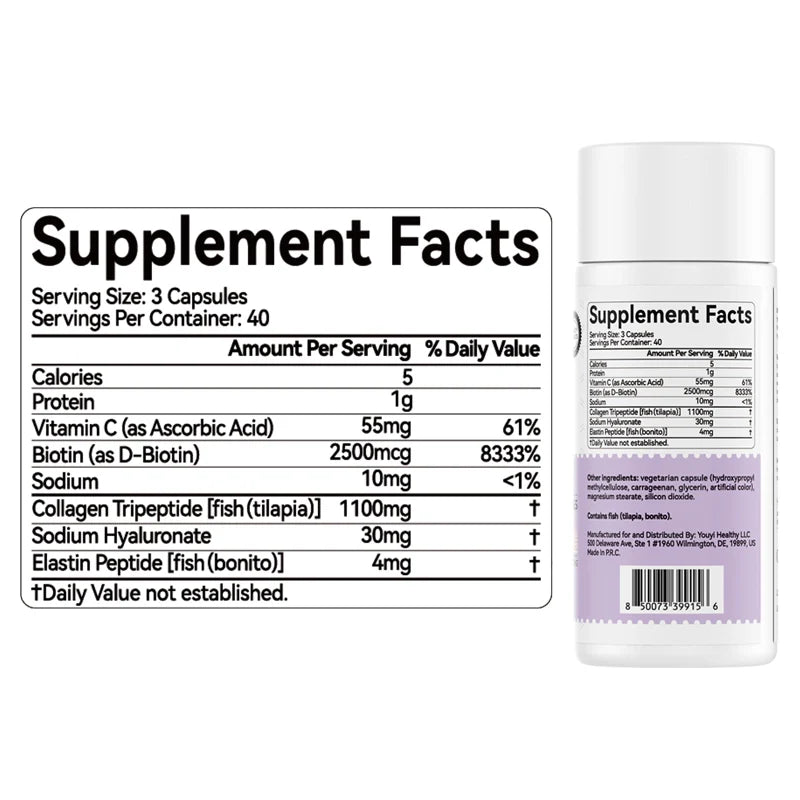 COLLAGEN PEPTIDES 120 CAPSULES