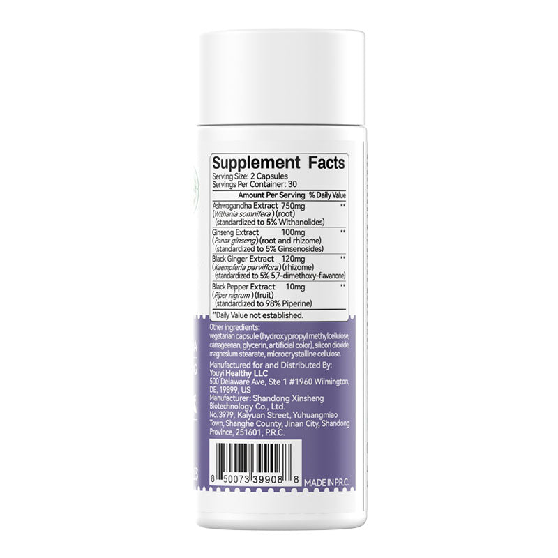 ASHWAGANDHA EXTRACT 750MG