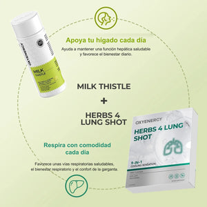 Paquete de bienestar para pulmones e hígado