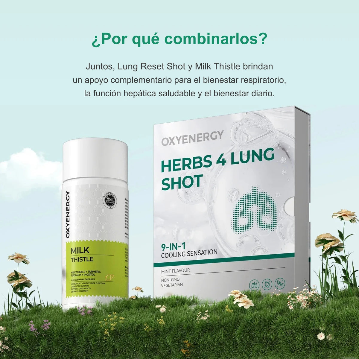Paquete de bienestar para pulmones e hígado