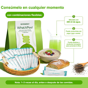OXYENERGY WhatAPoo! Fibra diaria suave + bienestar digestivo