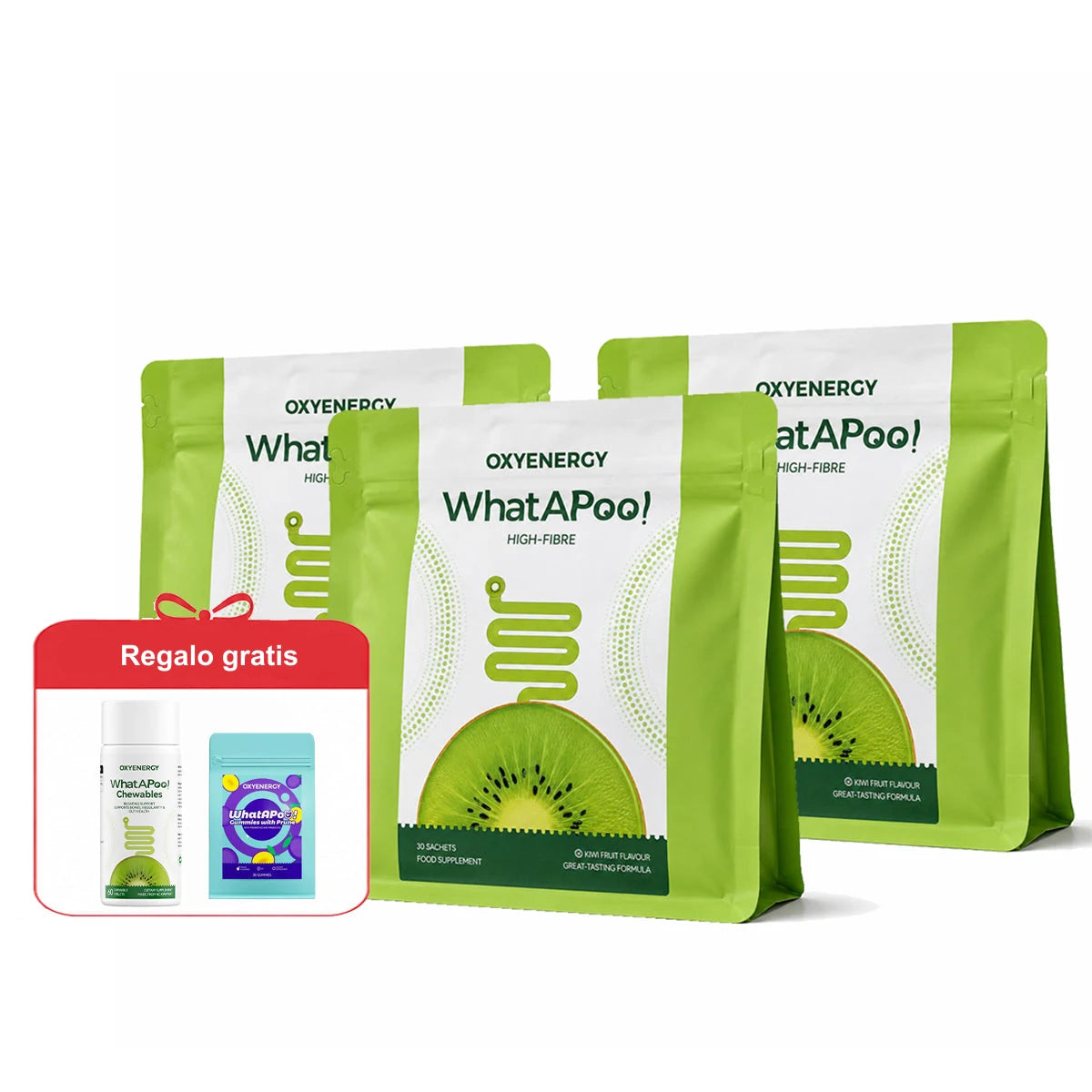 OXYENERGY WhatAPoo! Fibra diaria suave + bienestar digestivo
